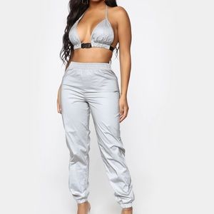 FASHION NOVA Reflective Jogger Set